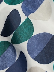 2 Pack Blue/Green Retro Circle Reversible Duvet Cover and Pillowcase Set - Image 6 of 8