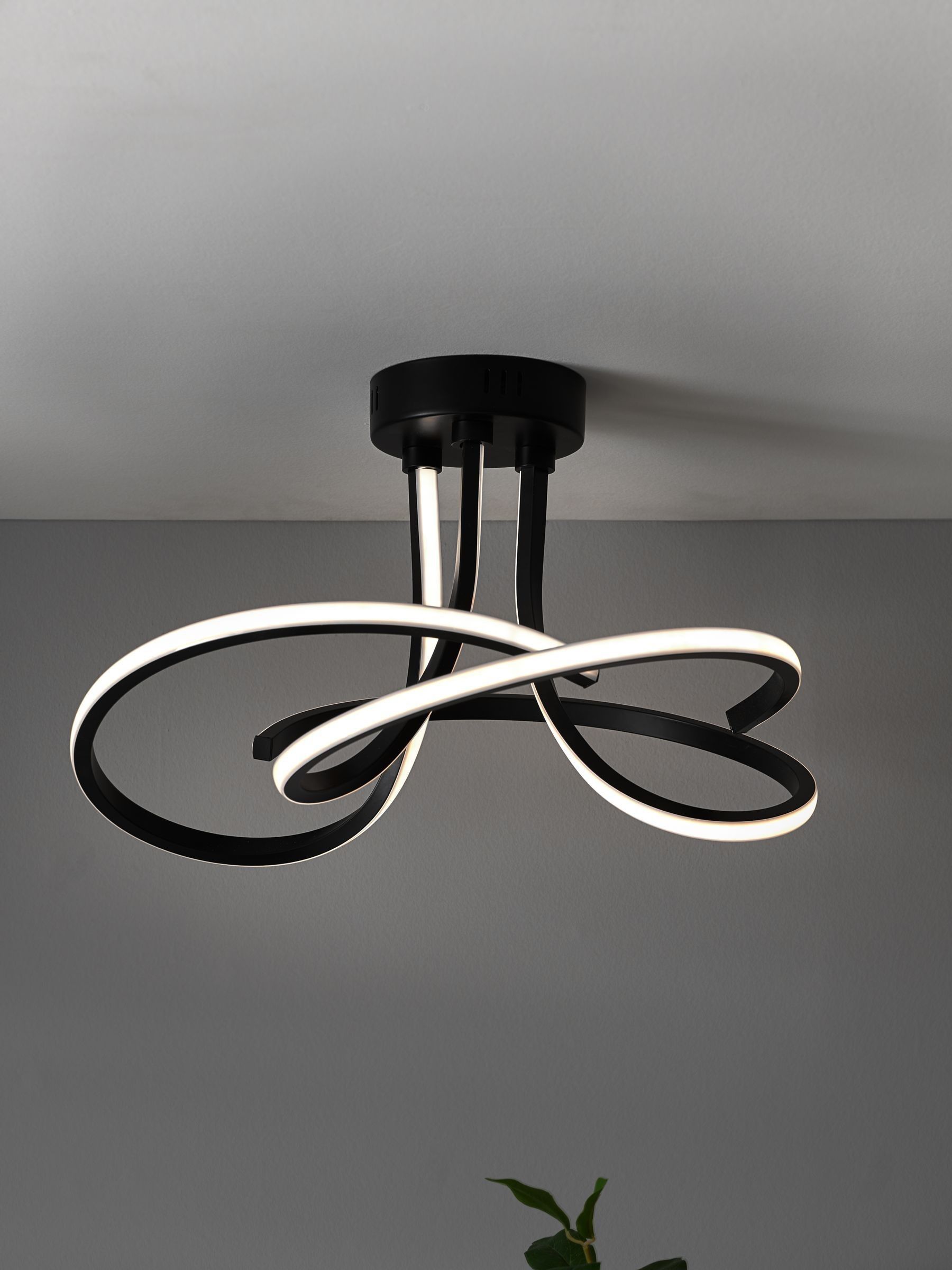 Buy Black Sculptural LED Flush Ceiling Light from the Next UK online shop
