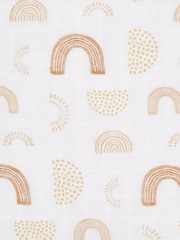 aden + anais Yellow Large Keep Rising 100% Cotton Muslin Blankets 2 Pack - Image 4 of 8