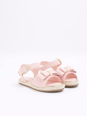 River Island Pink Girls 3D Bow Espadrille - Image 2 of 8