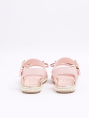 River Island Pink Girls 3D Bow Espadrille - Image 3 of 8