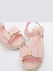 River Island Pink Girls 3D Bow Espadrille - Image 8 of 8