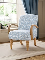 Laura Ashley Cariad Spray Newport Blue Randell Accent Chair - Image 1 of 7