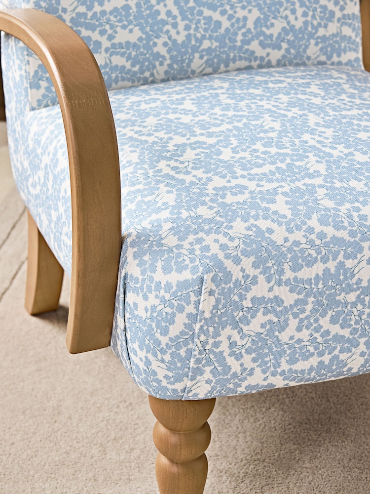 Laura Ashley Cariad Spray Newport Blue Randell Accent Chair - Image 2 of 7