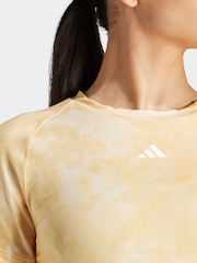 adidas Yellow Train Essentials Tie Dye T-Shirt - Image 5 of 6