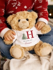 Personalised Christmas Initial Teddy Bear by PMC - Image 3 of 3