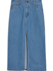 Albaray Blue Denim Midi Skirt - Image 5 of 5