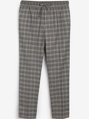 Grey Light Grey Check Formal Joggers - Image 2 of 3