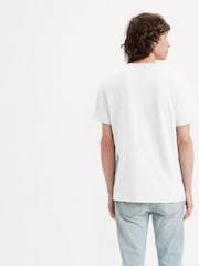 Levi's® White 100% Cotton Original Housemark V-Neck T-Shirt - Image 2 of 5