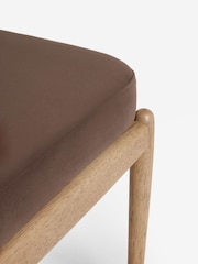 Set of 2 Soft Velvet Chocolate Brown Flinton Dining Chairs - Image 8 of 8