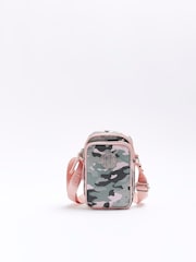 River Island Green Girls Nylon Camo Festival Bag - Image 1 of 1