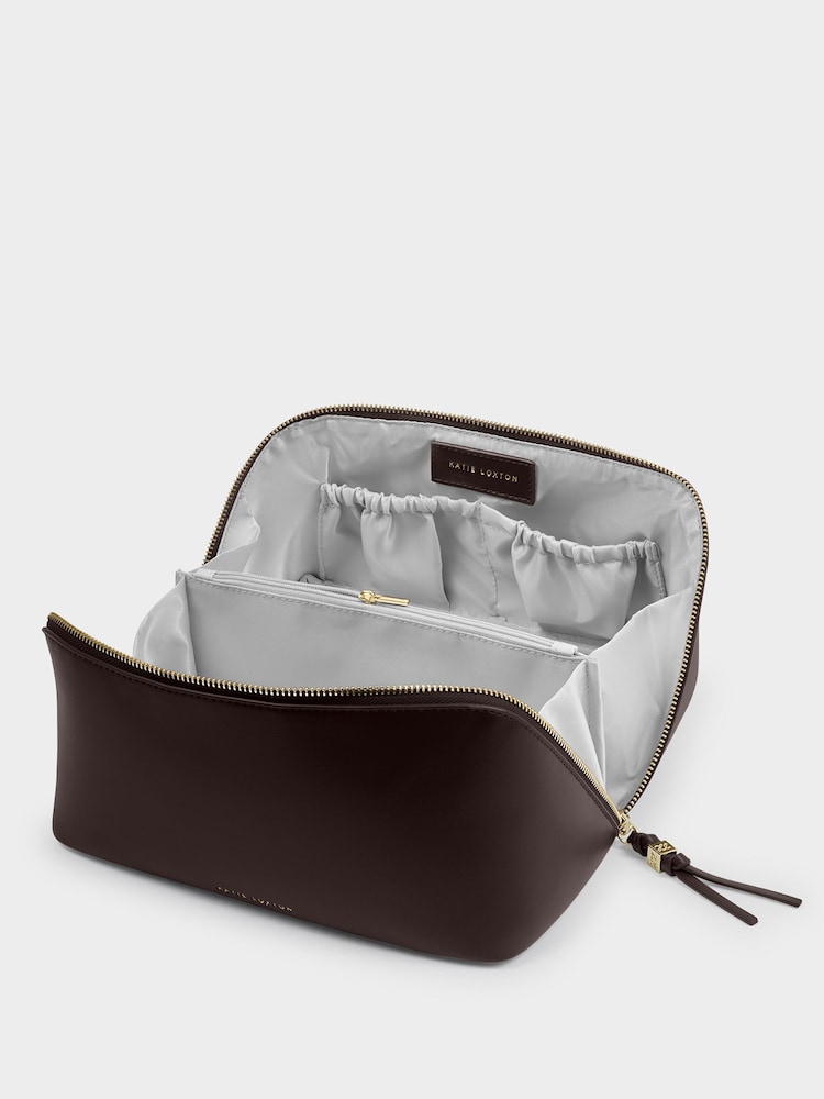 Chocolate marrom - Katie Loxton Soho Large Make Up / Wash Bag - Imagem 2 de 4