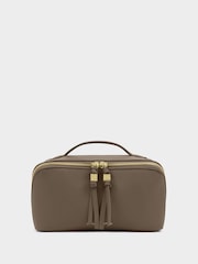 Katie Loxton Brown Soho Medium Make Up / Wash Bag - Image 1 of 4