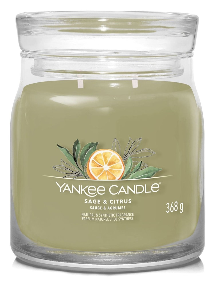 Yankee Candle No Colour Signature Jar Scented Candle, Sage & Jar Citrus - Image 2 of 3