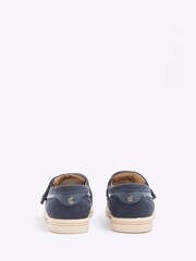 River Island Blue Boys Immy Suedette Tassel Loafers - Image 2 of 4