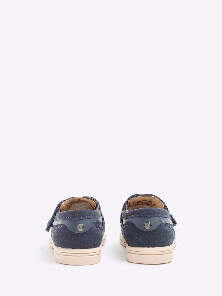 River Island Blue Boys Immy Suedette Tassel Loafers - Image 2 of 4