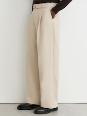 Reiss Stone Atwell Relaxed-Fit Belted Trousers - Image 4 of 7