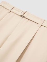 Reiss Stone Atwell Relaxed-Fit Belted Trousers - Image 7 of 7