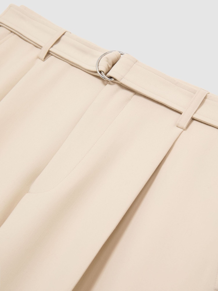Reiss Stone Atwell Relaxed-Fit Belted Trousers - Image 7 of 7 Reiss Stone Atwell Relaxed-Fit Belted Trousers - Image 7 of 7