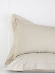 Set of 2 Natural Cotton Rich Pillowcases - Image 2 of 2