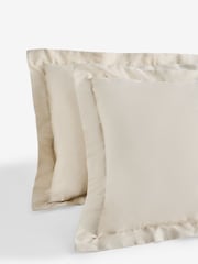 Set of 2 Natural Cotton Rich Pillowcases - Image 3 of 4