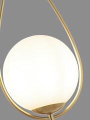 Searchlight Gold Amy Opal Glass Ceiling Light Pendant - Image 3 of 3