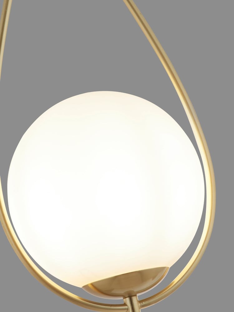 Searchlight Gold Amy Opal Glass Ceiling Light Pendant - Image 3 of 3