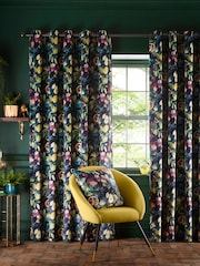 Studio G Blue Copenhagen Eyelet Curtains - Image 1 of 1