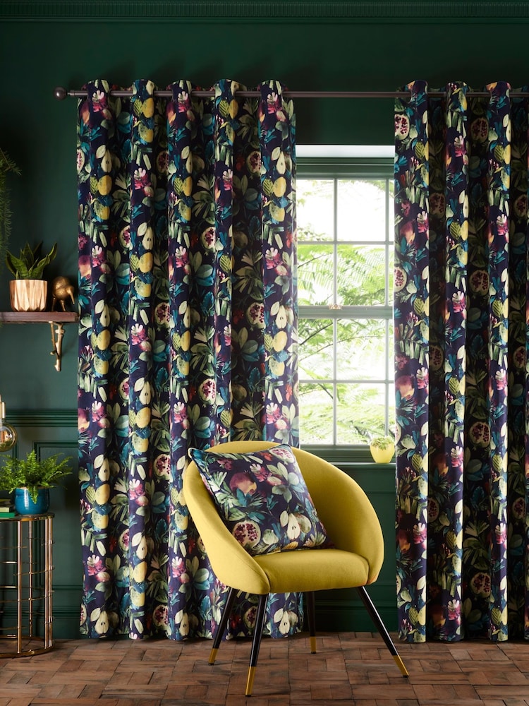 Studio G Blue Copenhagen Eyelet Curtains - Image 1 of 1