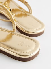 Gold Butterfly Strappy Mules - Image 5 of 7