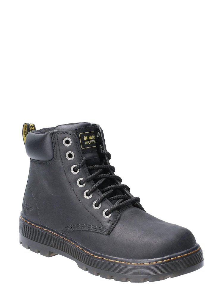 Dr. Martens Black Winch Lace-Up Boots - Image 2 of 4