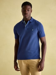 Joules Woody Blue Cotton Pique Polo Shirt - Image 1 of 8