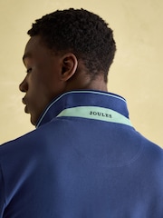 Joules Woody Blue Cotton Pique Polo Shirt - Image 7 of 8