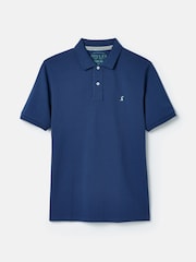 Joules Woody Blue Cotton Pique Polo Shirt - Image 8 of 8
