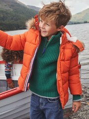 Boden Green Chunky Half Zip Jumper - Image 1 of 4
