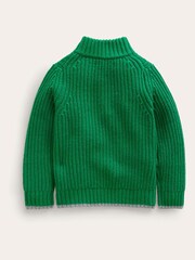 Boden Green Chunky Half Zip Jumper - Image 3 of 4