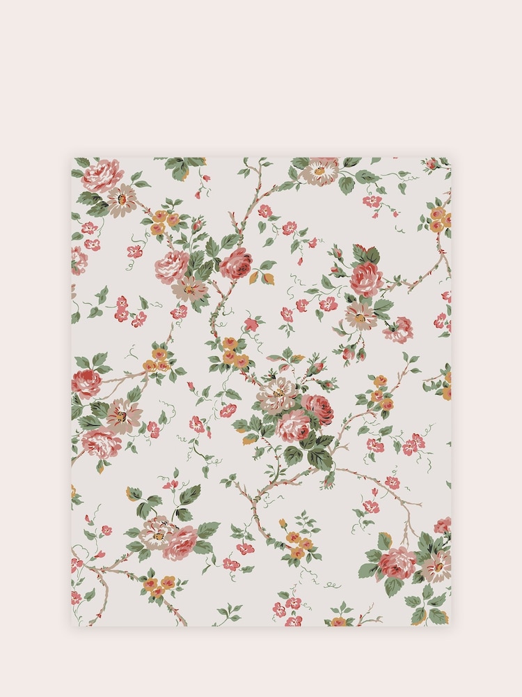 Laura Ashley Antique Pink Mountney Garden 10M Wallpaper - Image 2 of 4