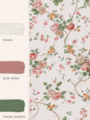 Laura Ashley Antique Pink Mountney Garden 10M Wallpaper - Image 4 of 4