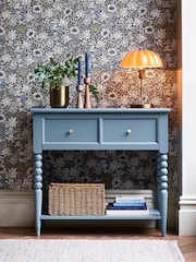 Clarke and Clarke Blue Ashdon Console Table - Image 1 of 10