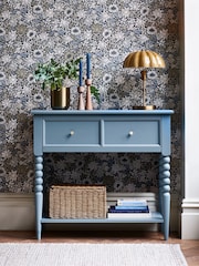 Clarke and Clarke Blue Ashdon Console Table - Image 2 of 10
