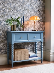 Clarke and Clarke Blue Ashdon Console Table - Image 3 of 10
