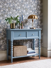 Clarke and Clarke Blue Ashdon Console Table - Image 4 of 10