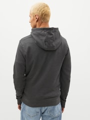 Lyle & Scott Charcoal Marl Cotton Pullover Hoodie - Image 2 of 8