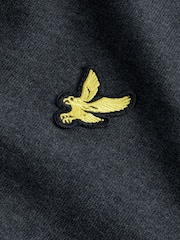 Lyle & Scott Charcoal Marl Cotton Pullover Hoodie - Image 7 of 8