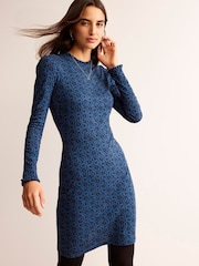 Dunkelblau - Boden Minikleid mit Volantdetails - Bild 3 von 6