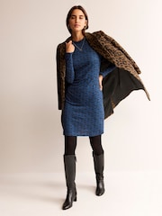 Dunkelblau - Boden Minikleid mit Volantdetails - Bild 4 von 6