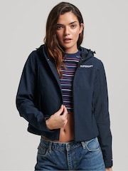 Superdry Dark Blue Code Trekker Hooded Softshell Jacket - Image 1 of 6