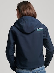 Superdry Dark Blue Code Trekker Hooded Softshell Jacket - Image 2 of 6