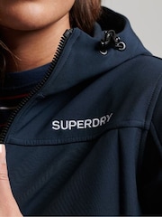 Superdry Dark Blue Code Trekker Hooded Softshell Jacket - Image 4 of 6