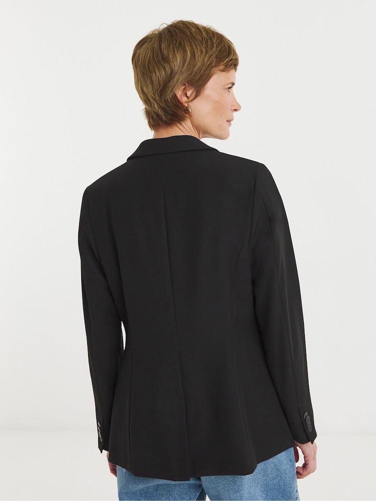 JD Williams Black Tailored Single Brested Blazer - Image 2 of 4 JD Williams Black Tailored Single Brested Blazer - Image 2 of 4